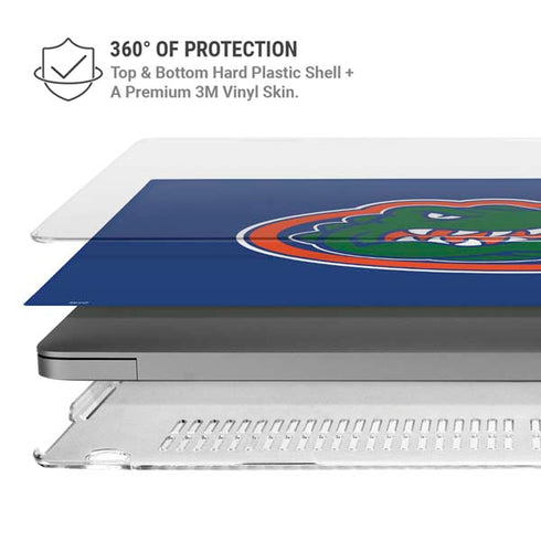 University of Florida Gators Mascot Blue MacBook Pro 14in (2021-24) Case plus Skin